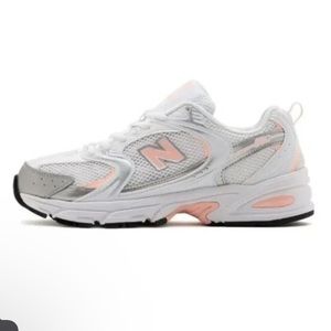New Balance Womens 530 Trainers Sneakers  White Pastel Pink